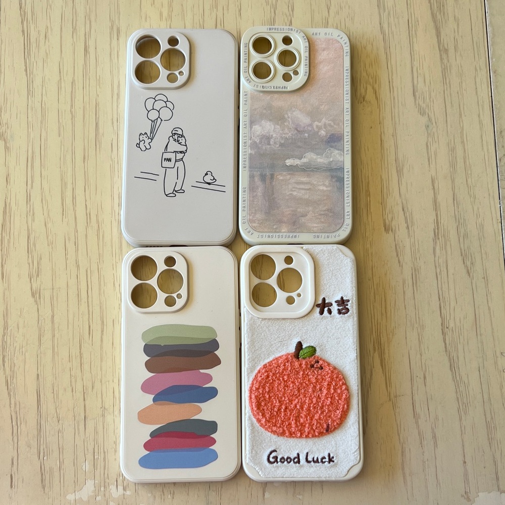 Stylish Cream Phone Case Set